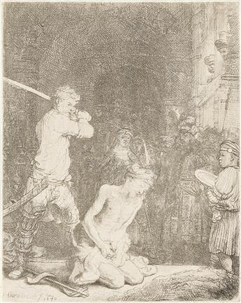 REMBRANDT VAN RIJN The Beheading of St. John the Baptist.                                                                                        